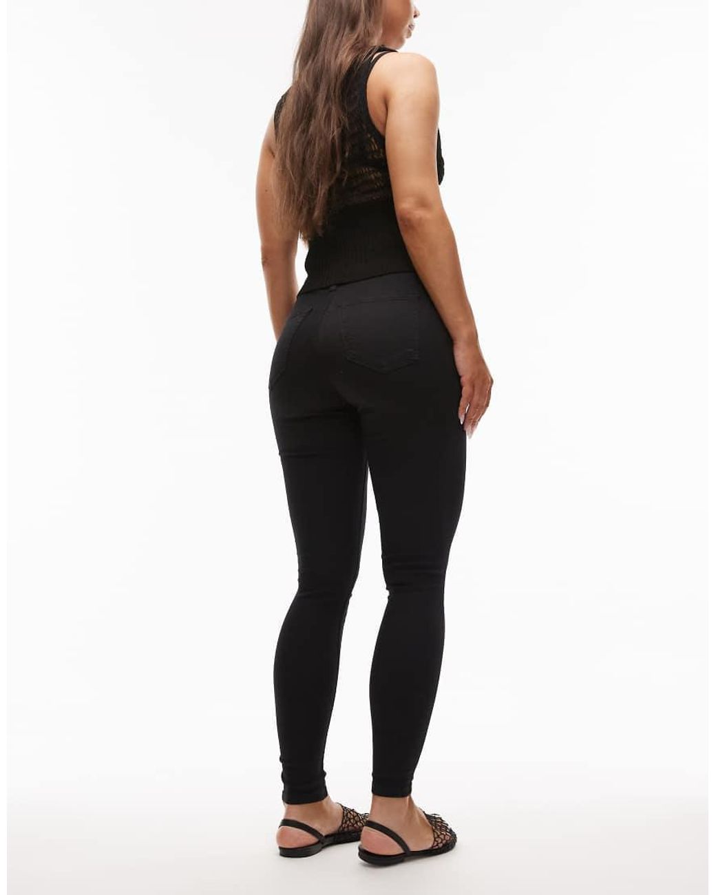 Topshop Hourglass Black Joni High Rise Skinny Jean