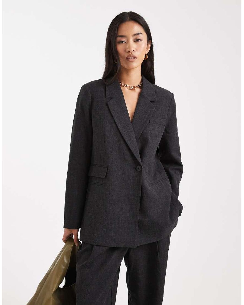 Vero Moda Black Oversized Fit Blazer Co-ord