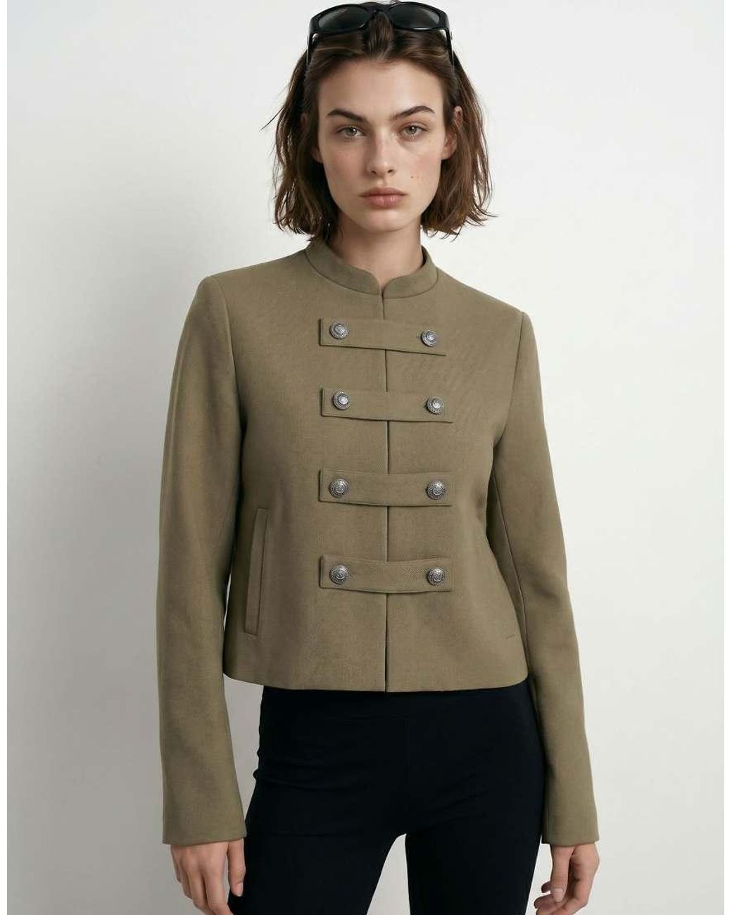 HYPEDROP Green Cropped Jacket