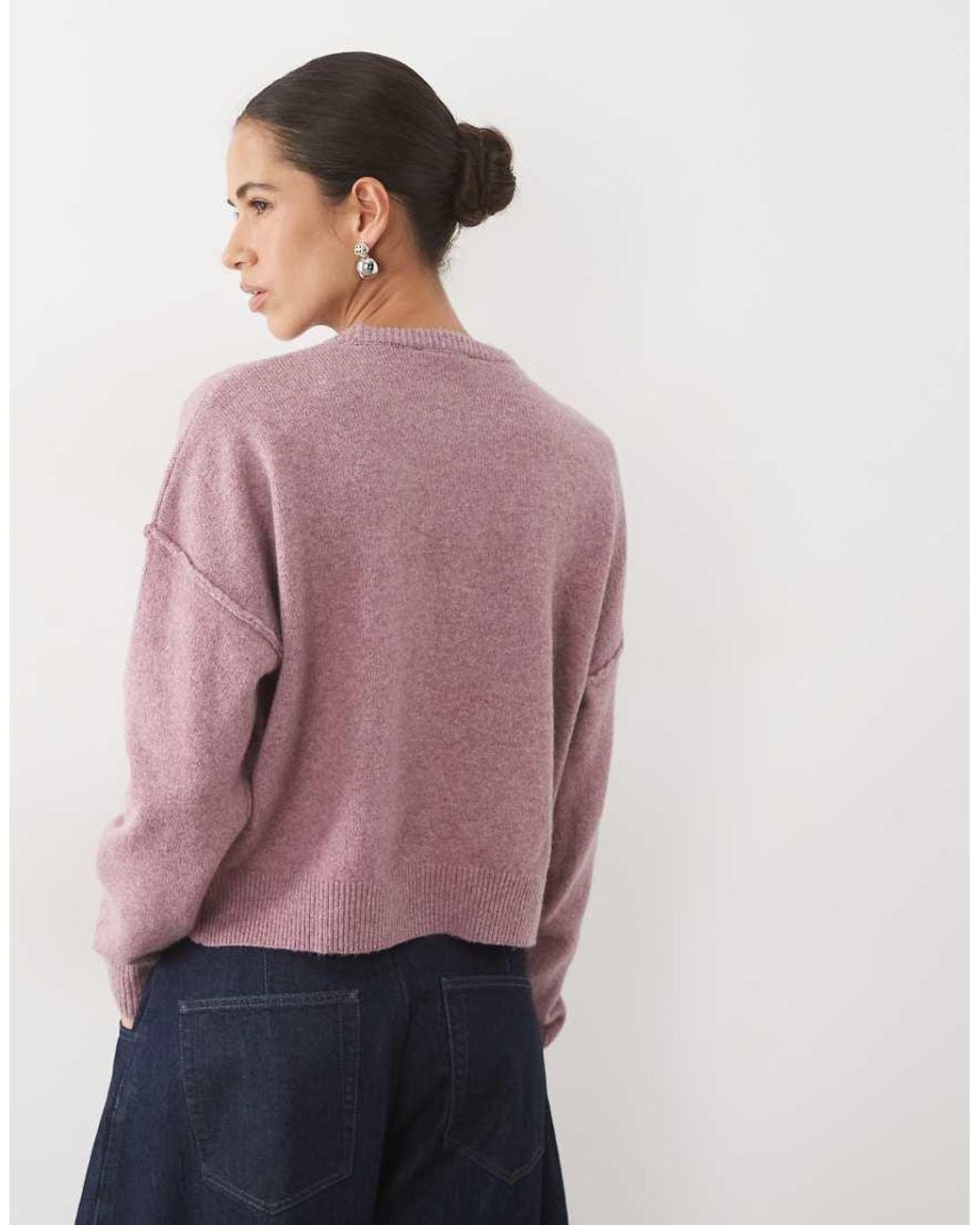 Mango Blue Teen Round Neck Jumper