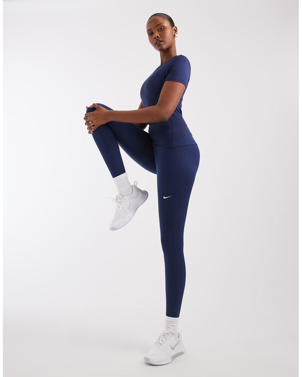 Nike Blue One High Rise 7/8 leggings