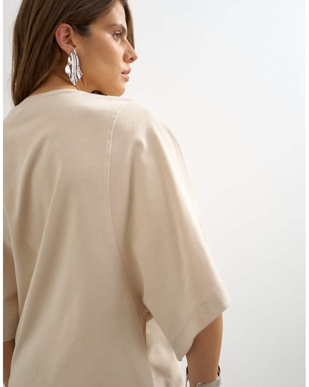 TOPSHOP Natural Batwing T-Shirt