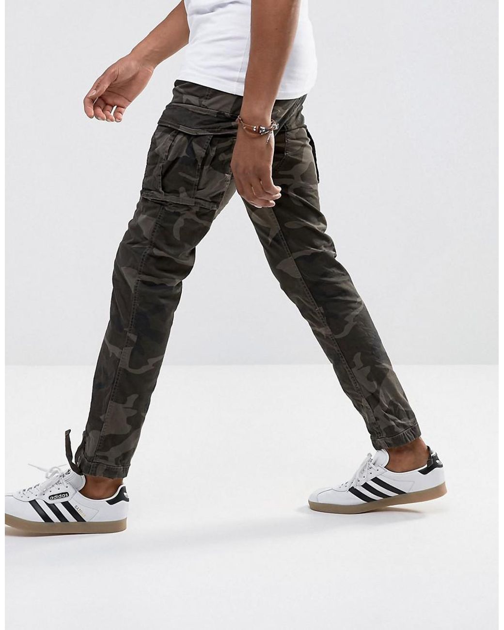 Buy Olive Green Trousers & Pants for Men by Produkt By Jack & Jones Online  | Ajio.com