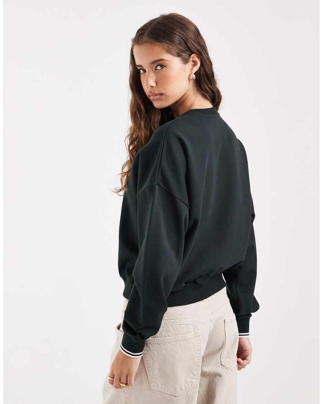 Fred Perry Gray Tipped Sweatshirt
