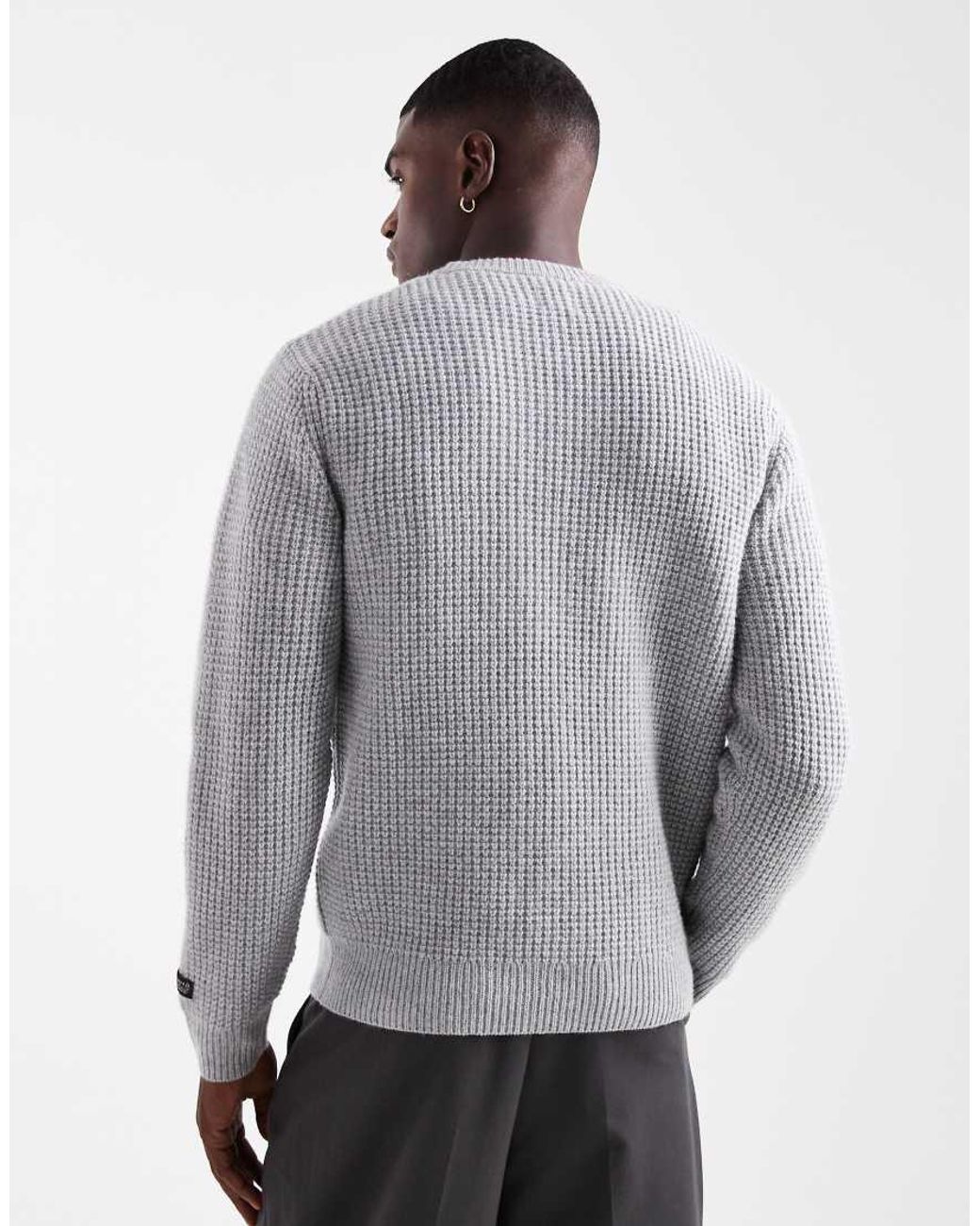 Levi's Gray Presidio Textured Knit Sweater for men