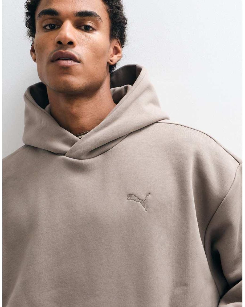 PUMA Natural Essentials Heavy Fleece Boxy Hoodie Oversized for men