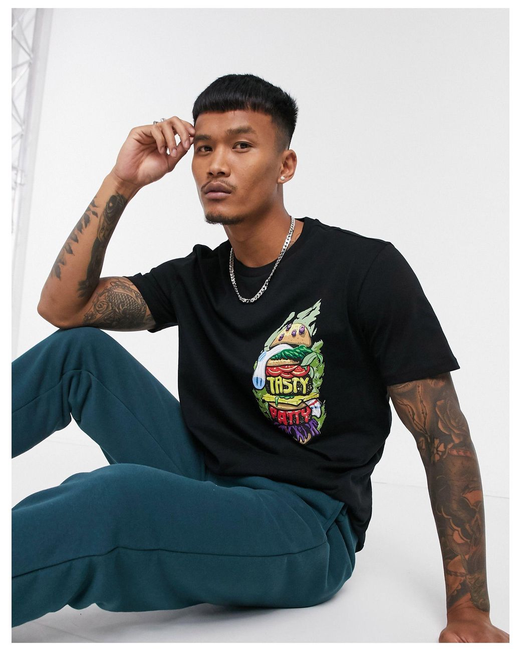 Bershka Spongebob T shirt With Back Print in Black for Men Lyst