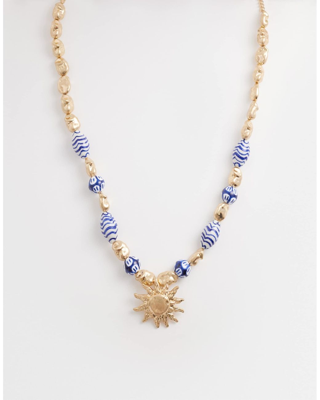 Accessorize Metallic – riviera – halskette mit perlen