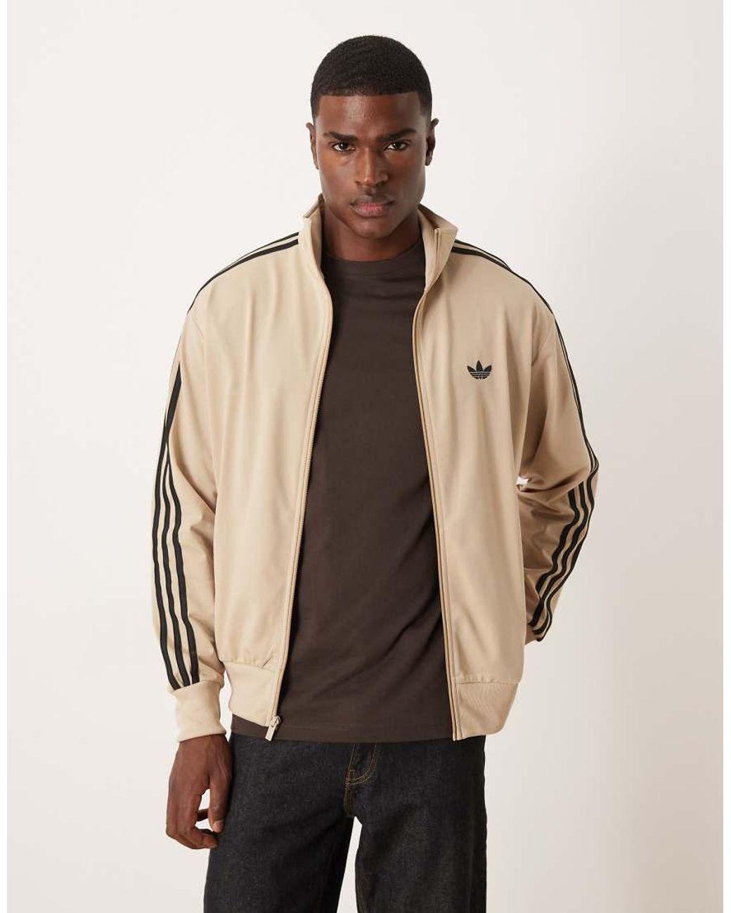 Adidas Originals Natural Firebird Track Top for men