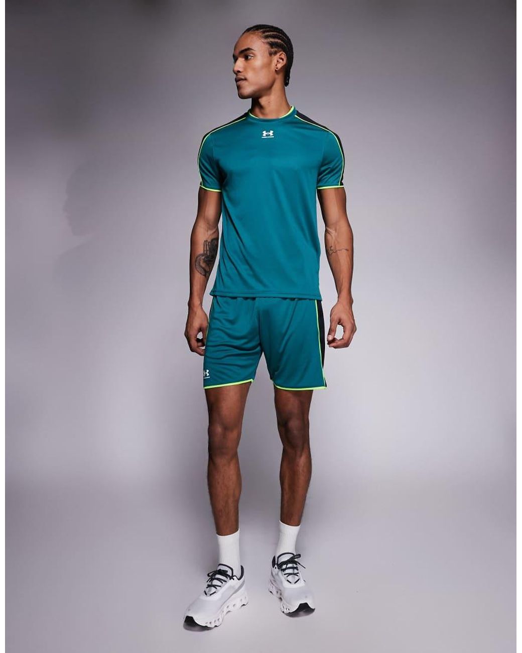 Under Armour Blue Challenger Training Shorts for men
