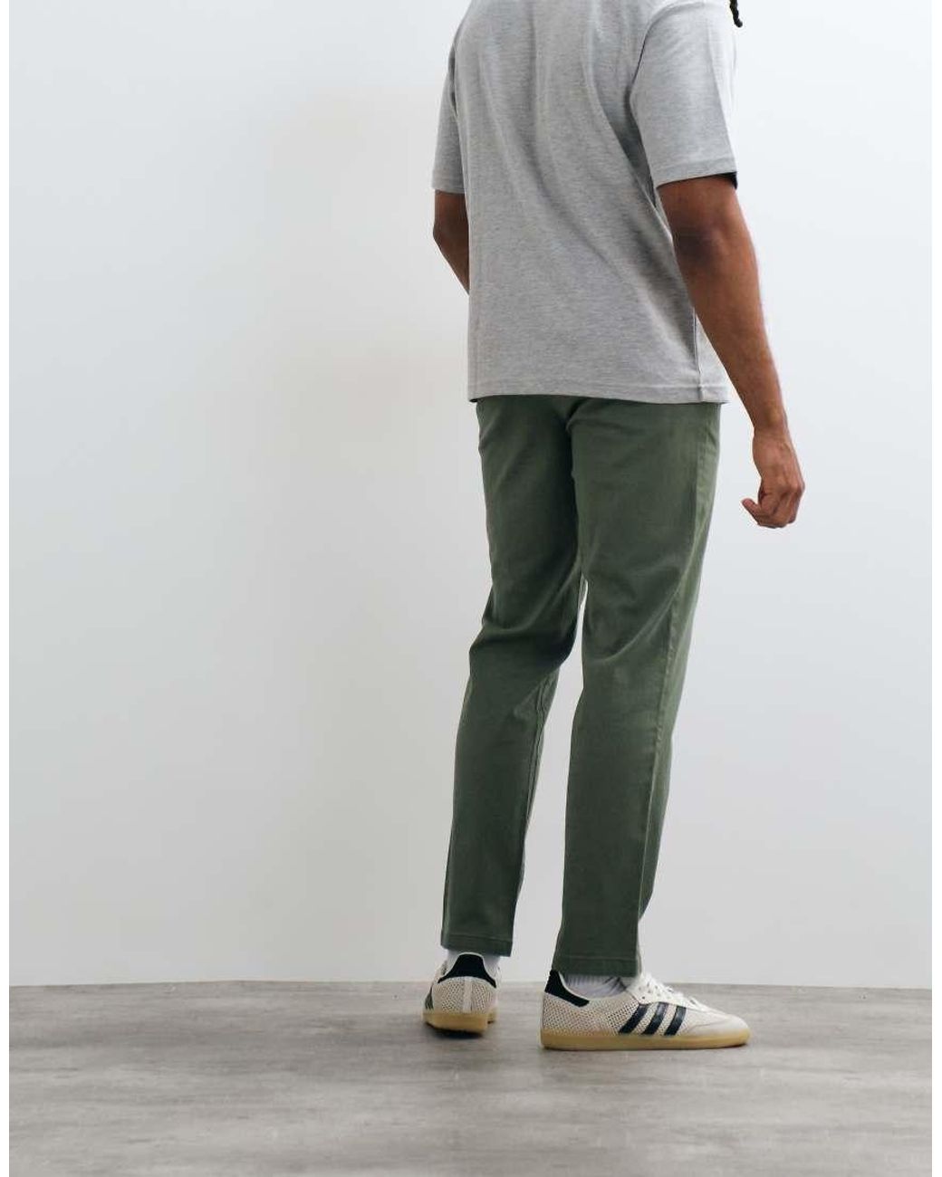 Jack & Jones Gray Ollie Regular Chinos for men