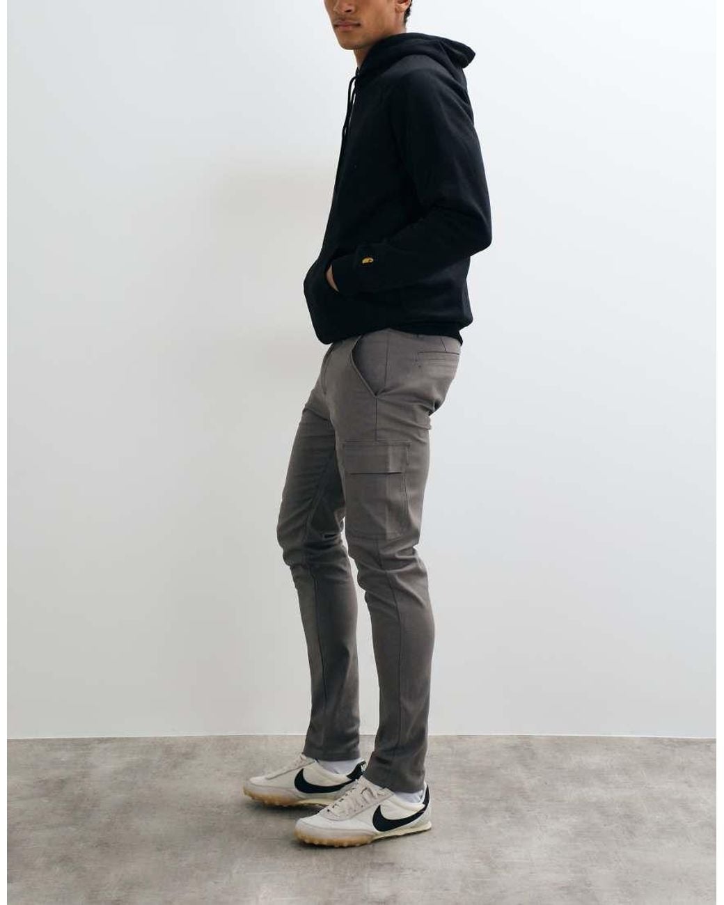 ASOS Blue Skinny Cargo Trousers for men