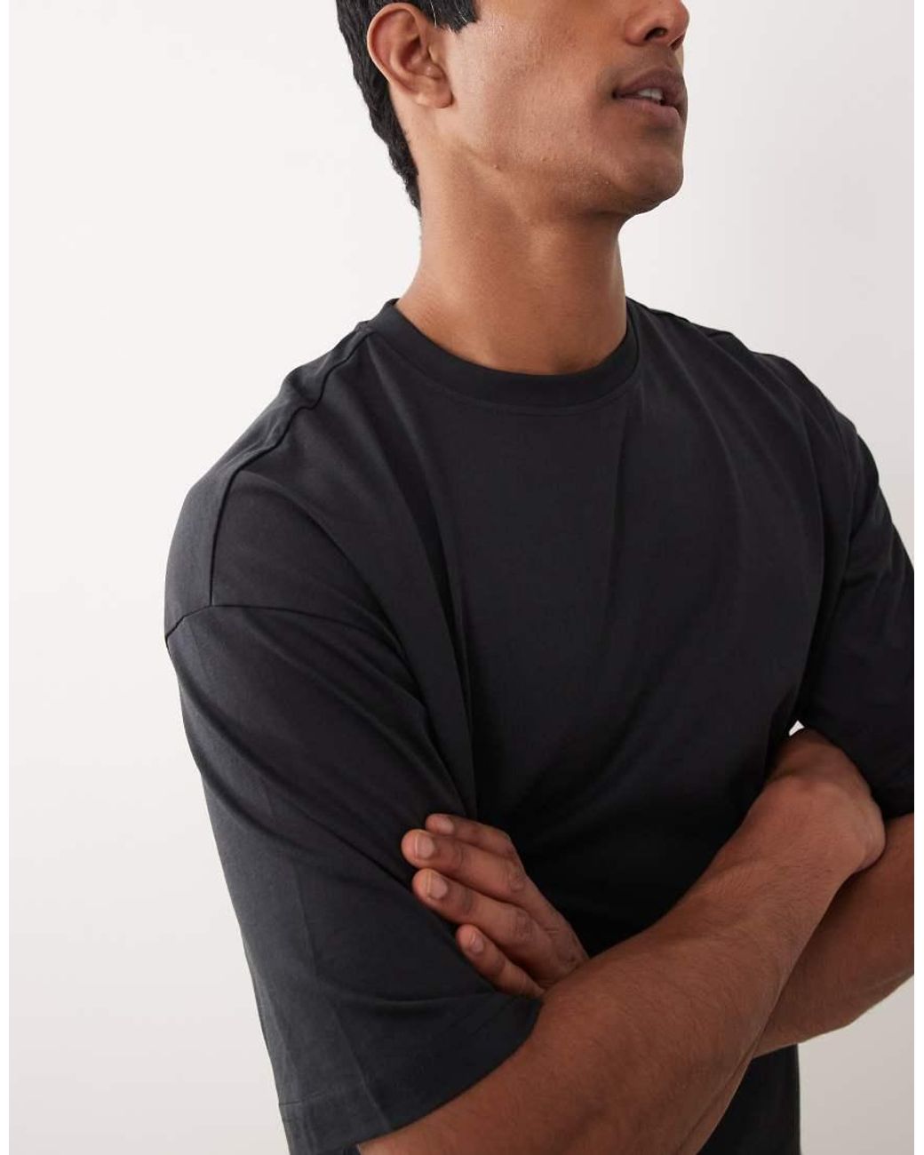 Only & Sons Black Boxy T-shirt for men