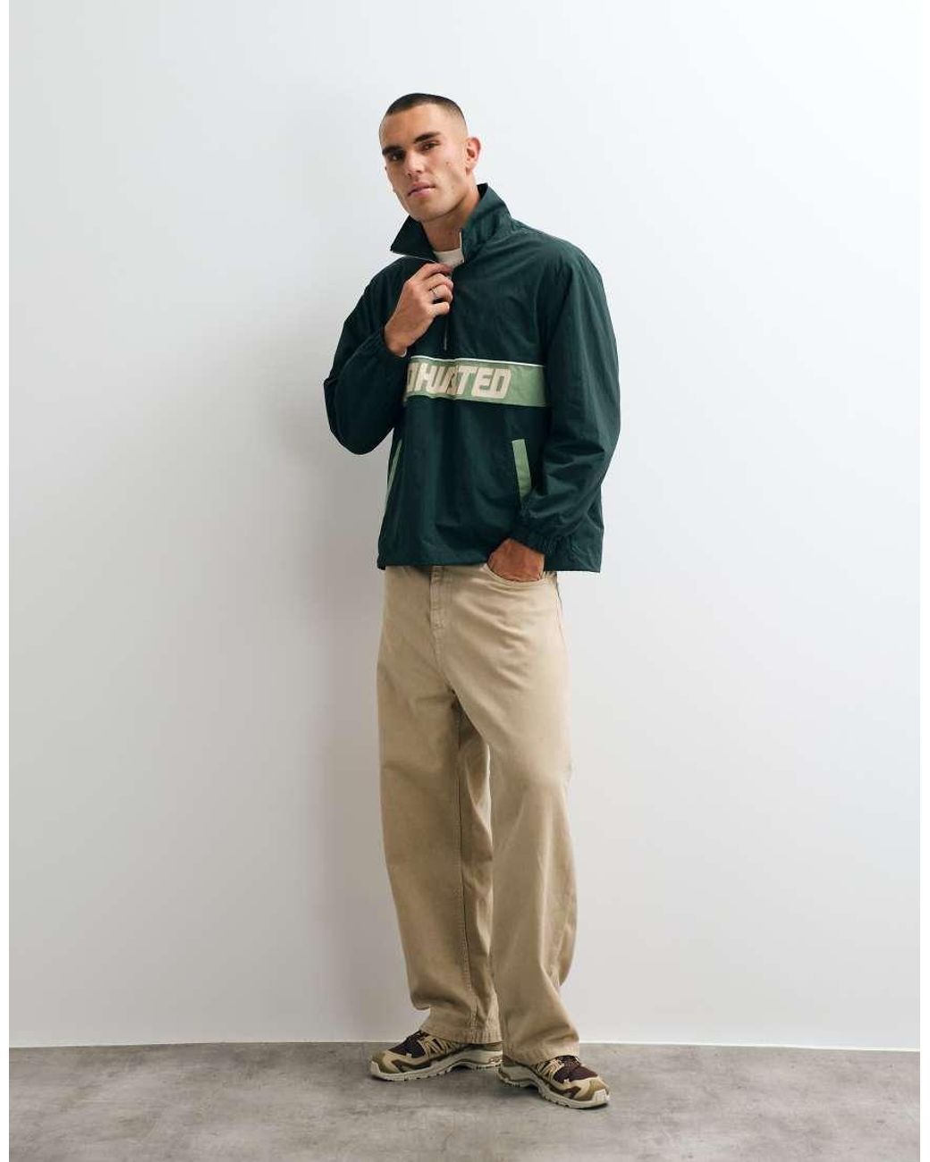 Prohibited Blue Windbreaker Jacket for men