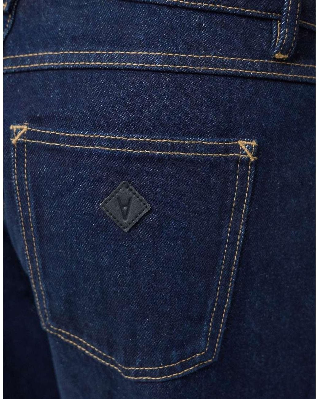 Abrand Jeans Blue Petite 95 Mid Rise Wide Leg Jeans