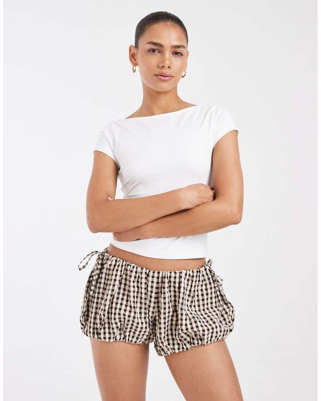 ASOS White Bubble Shorts