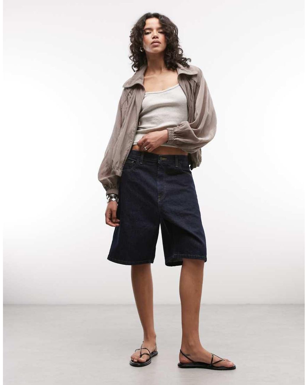 Carhartt Blue Brandon Loose Fit Denim Shorts
