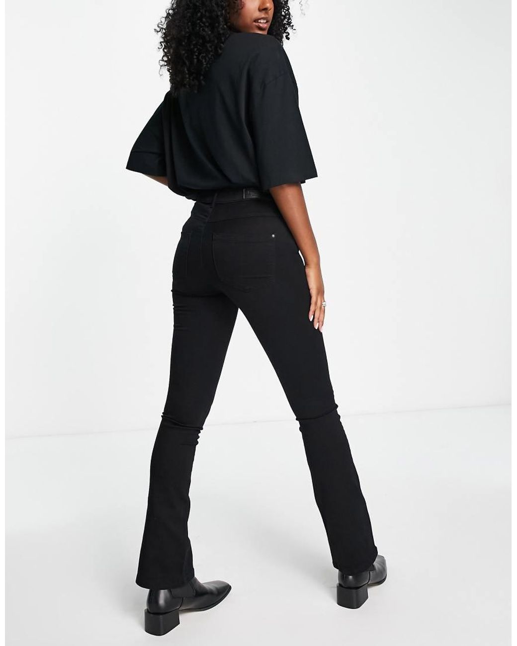 ONLY Black Royal Kick Flared Jeans