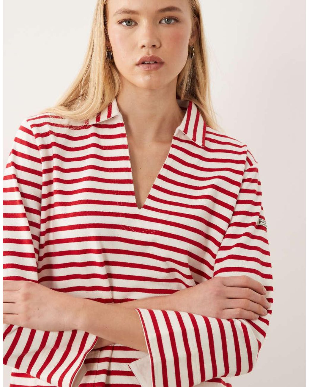 Polo Ralph Lauren Red Striped Knit Pullover