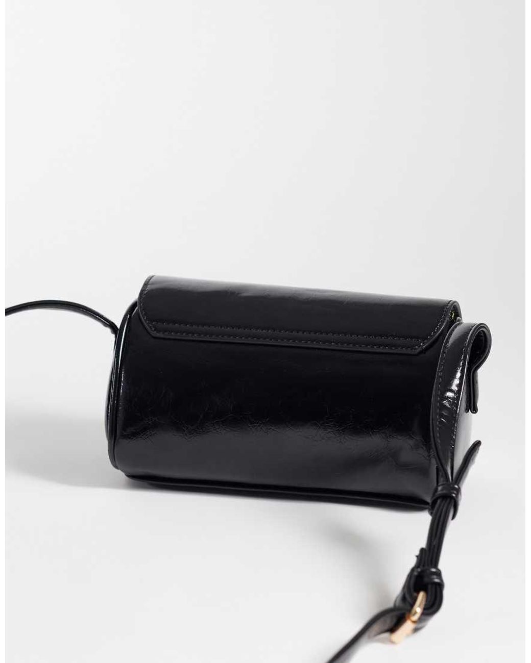 Glamorous Black Cross Body Bag With Chain
