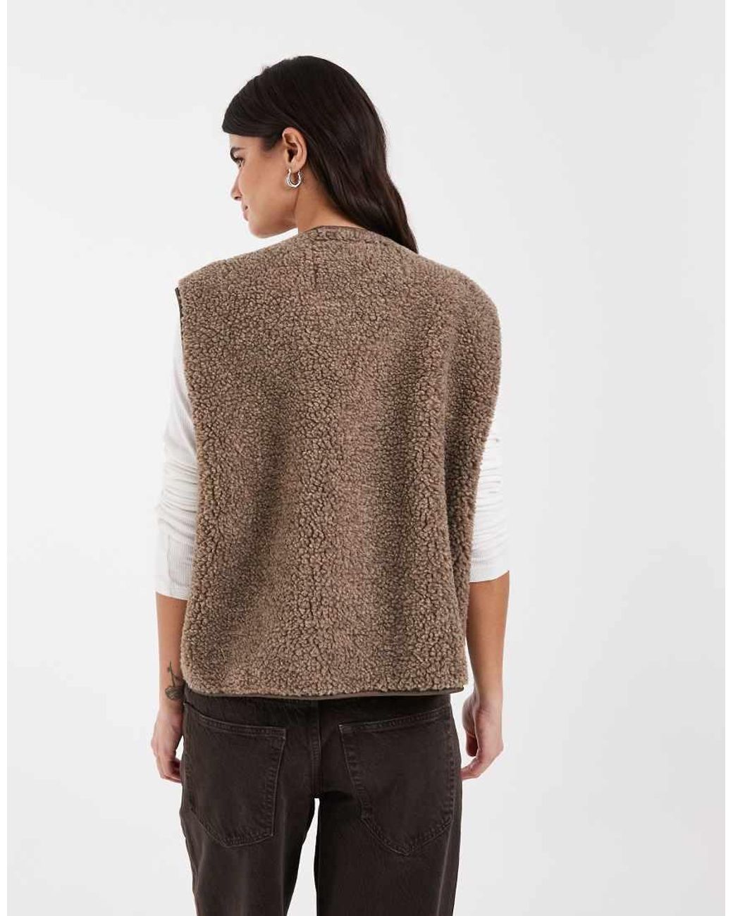 JJXX Natural Teddy Vest