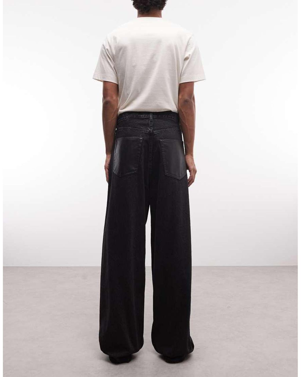 Weekday White Astro Pu Back Pocket Jeans