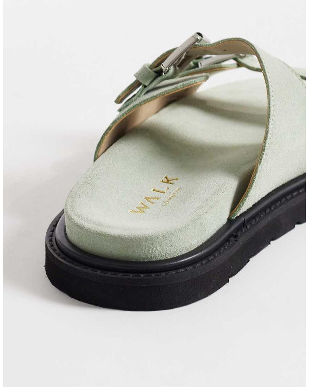 Walk London Green Budapest Double Strap Sandal
