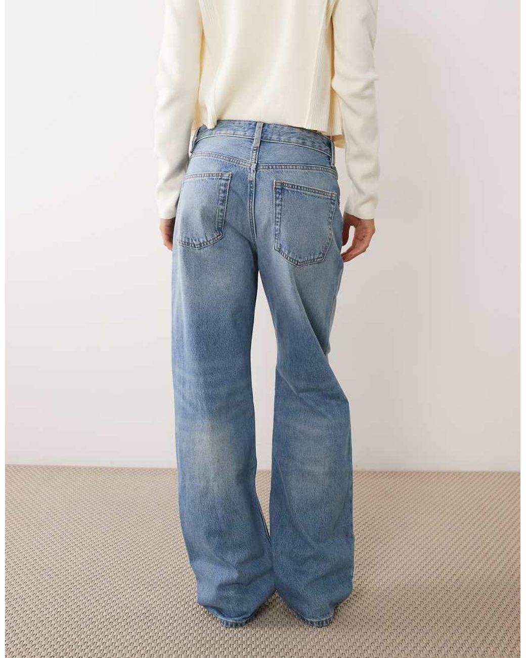 Mango Blue Miami 100% Cotton Straight Jean