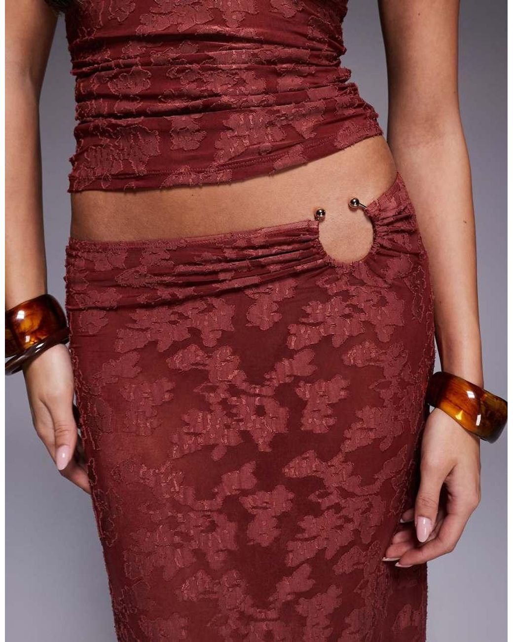 South Beach Purple Burnout Maxi Beach Skirt