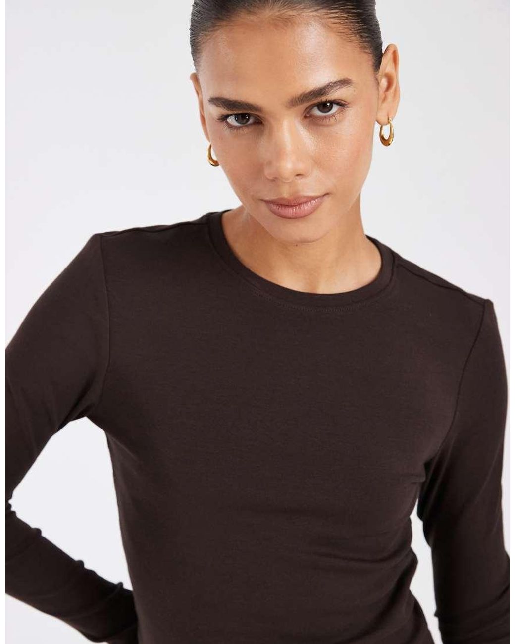 ONLY Black Crew Neck Long Sleeve Top