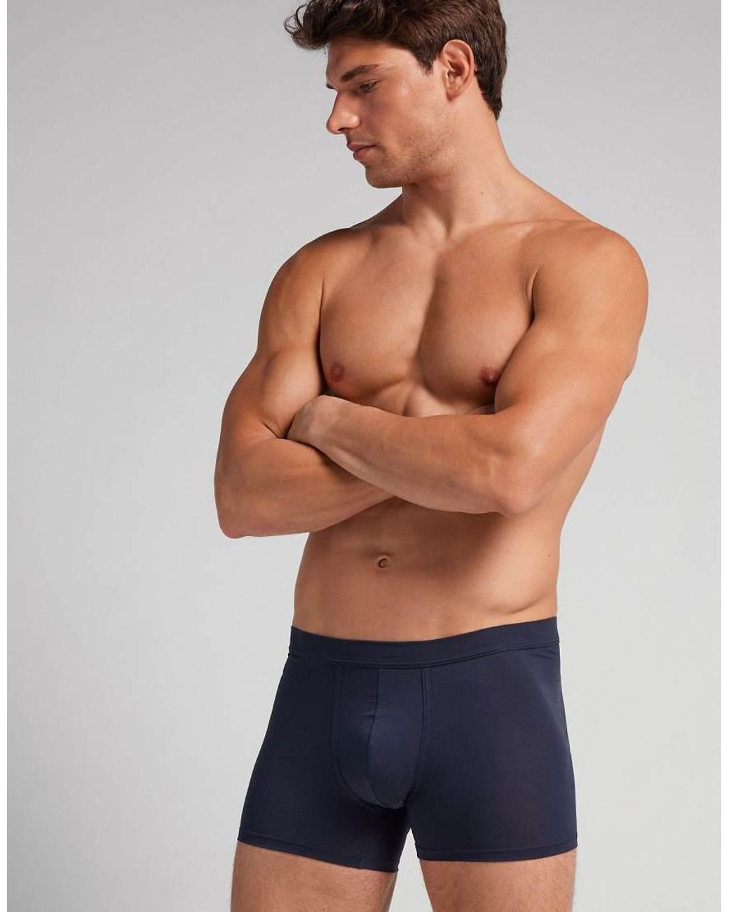 Intimissimi Blue Premium Cotton Boxers for men