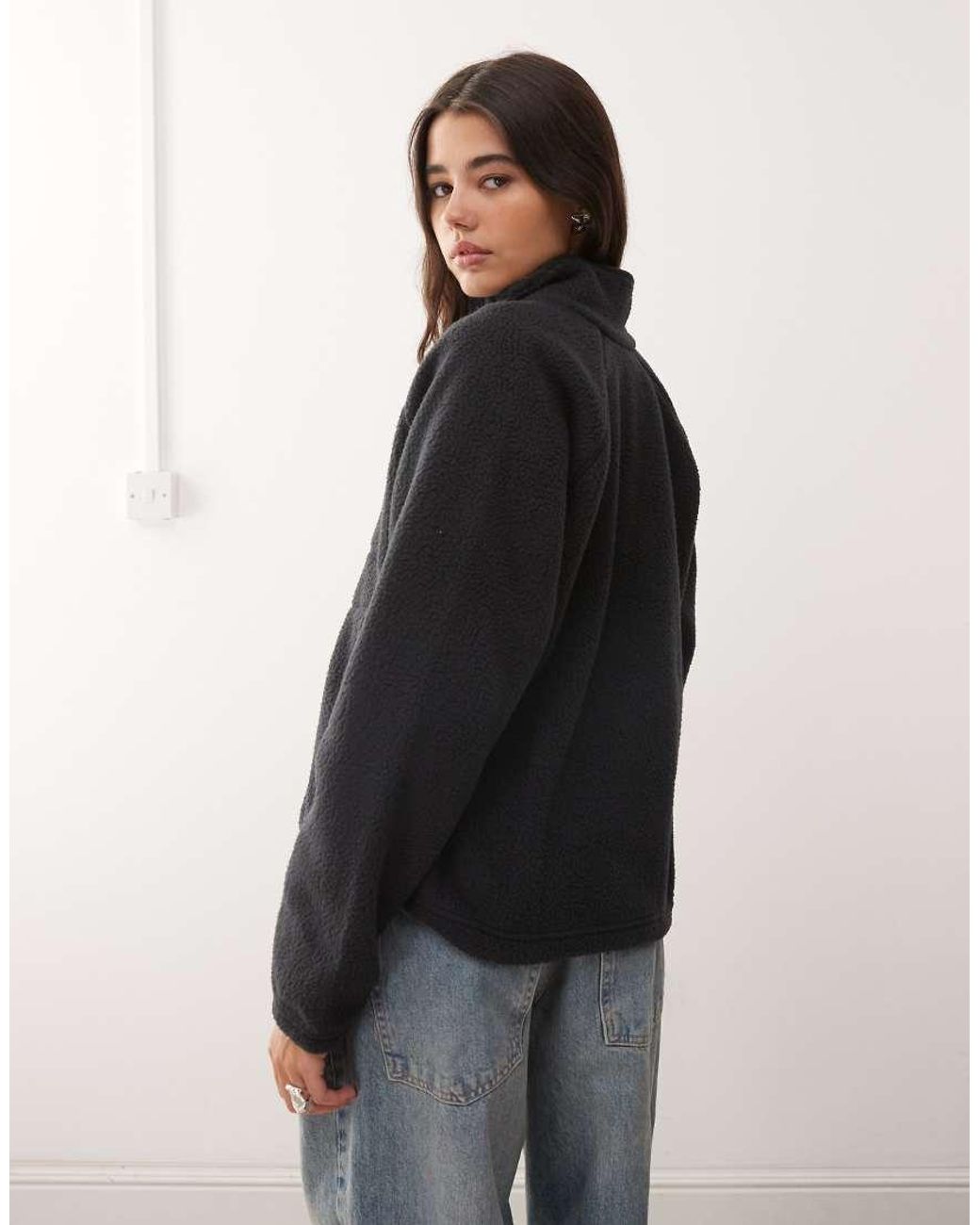 Columbia Black Jasper Ridge Pebbled Fleece Half Snap