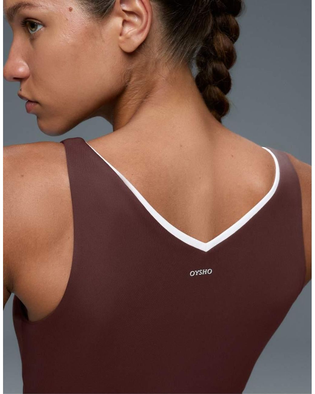 Oysho Red Comfortlux V-neck Tank Top
