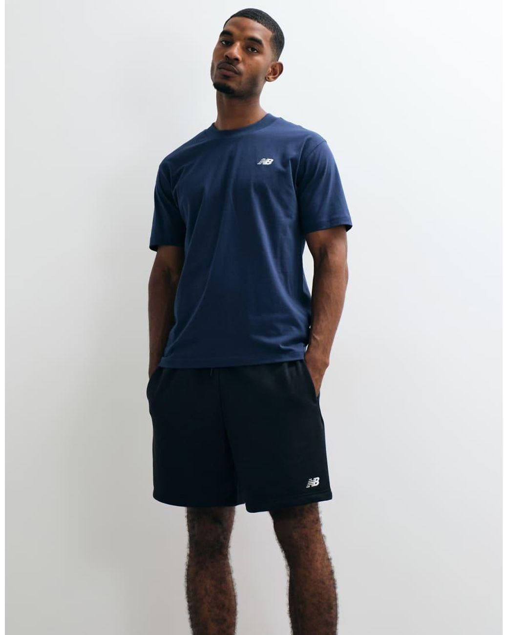 New Balance Blue Sport Essentials Fleece Terry 7 Inch Short for men