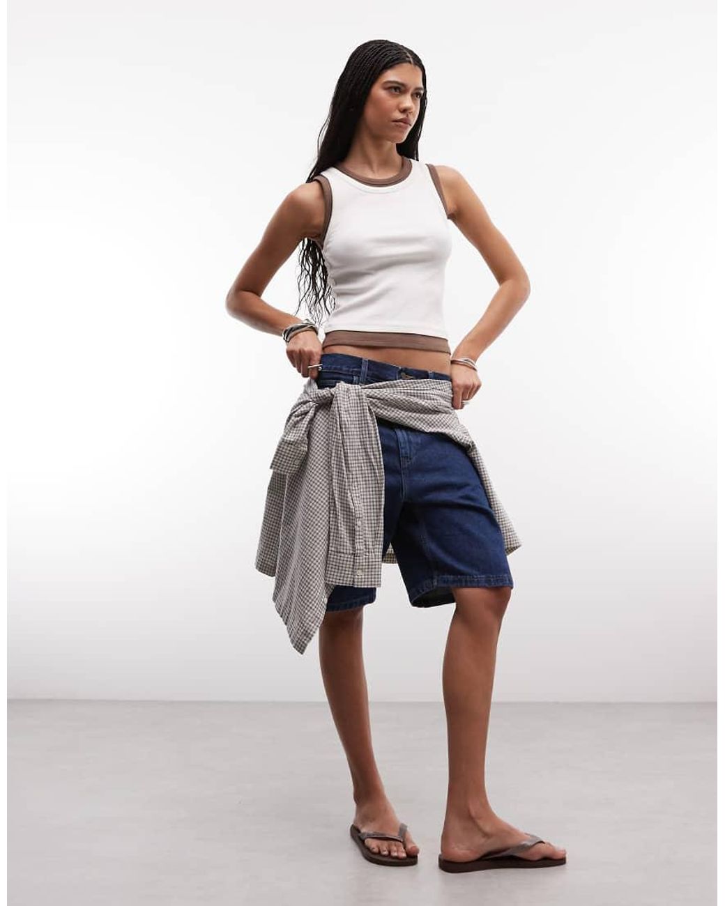 Carhartt Blue Brandon Loose Fit Denim Shorts