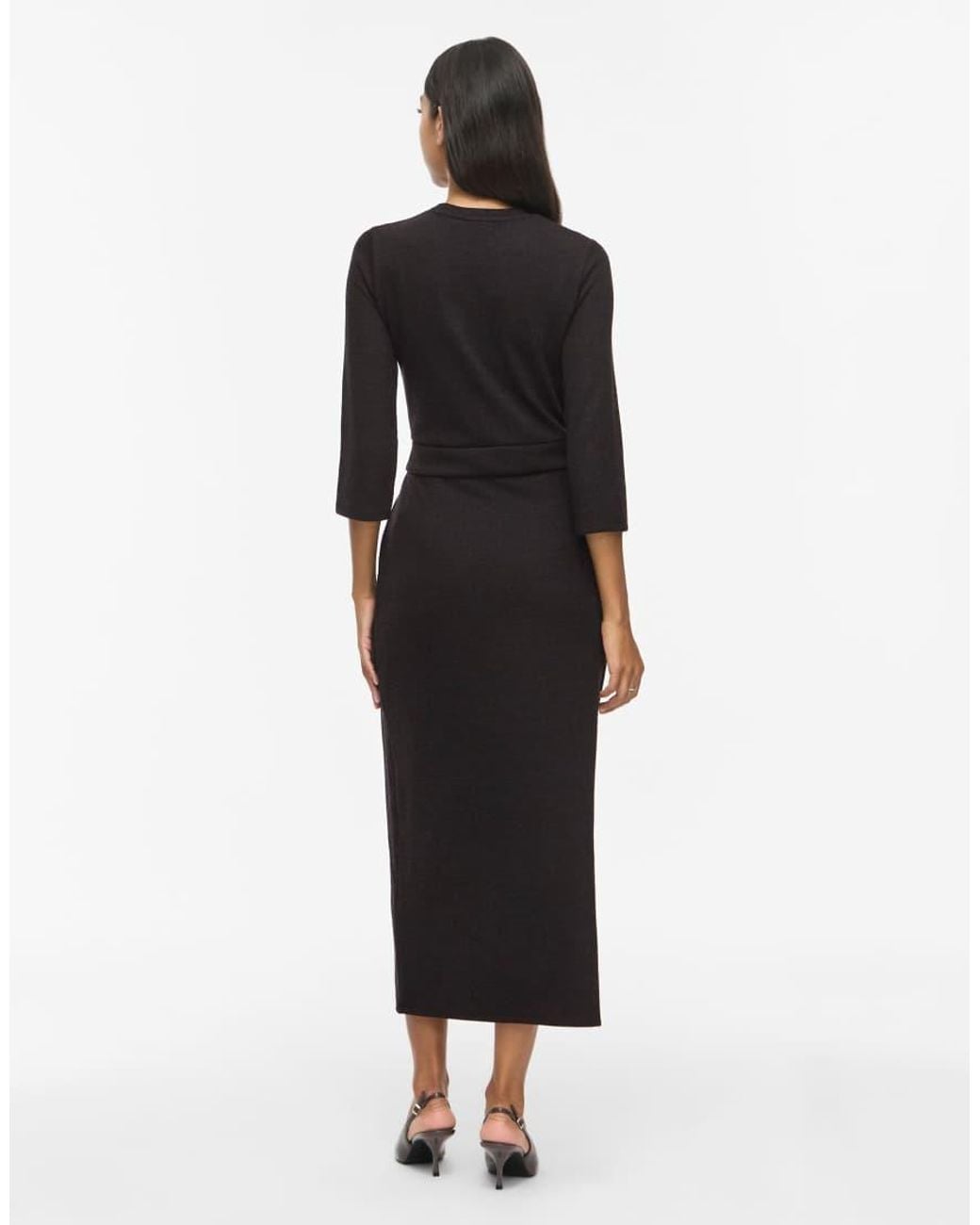 Vila Black Midi Dress