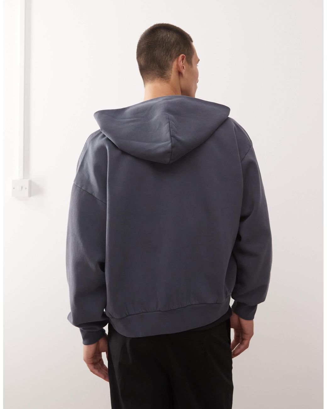 Weekday – fleece-kapuzenpullover in Blue für Herren