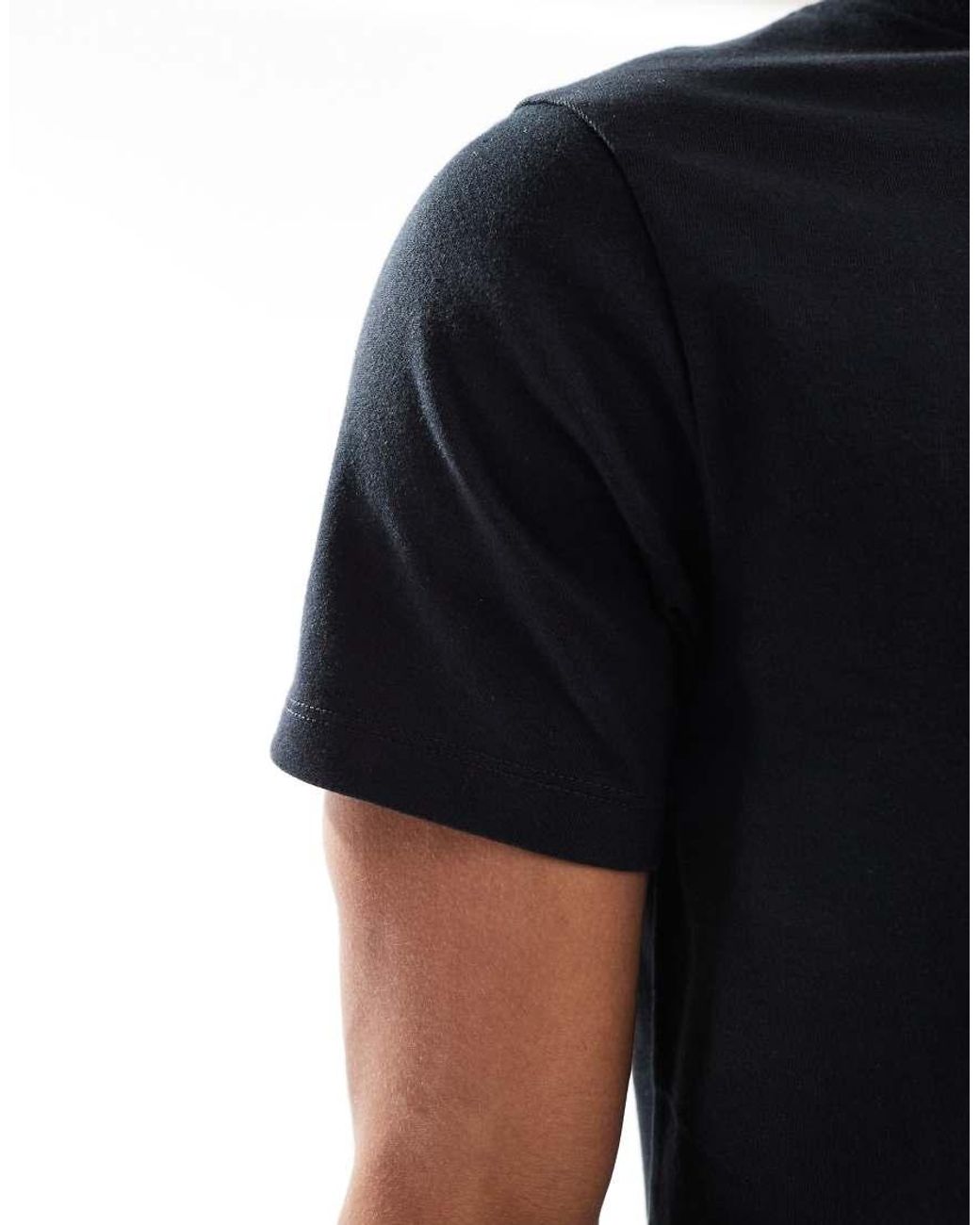 ASOS Black Essentials 3 Pack Regular Fit T-shirts for men
