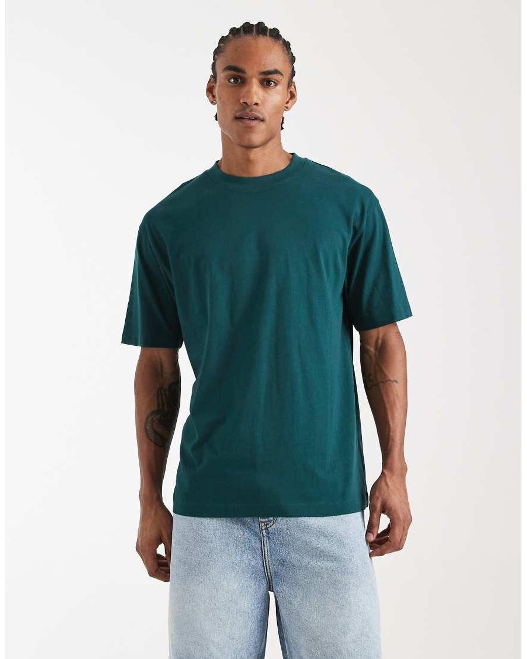 ASOS Green Relaxed T-shirt With Food Print for men