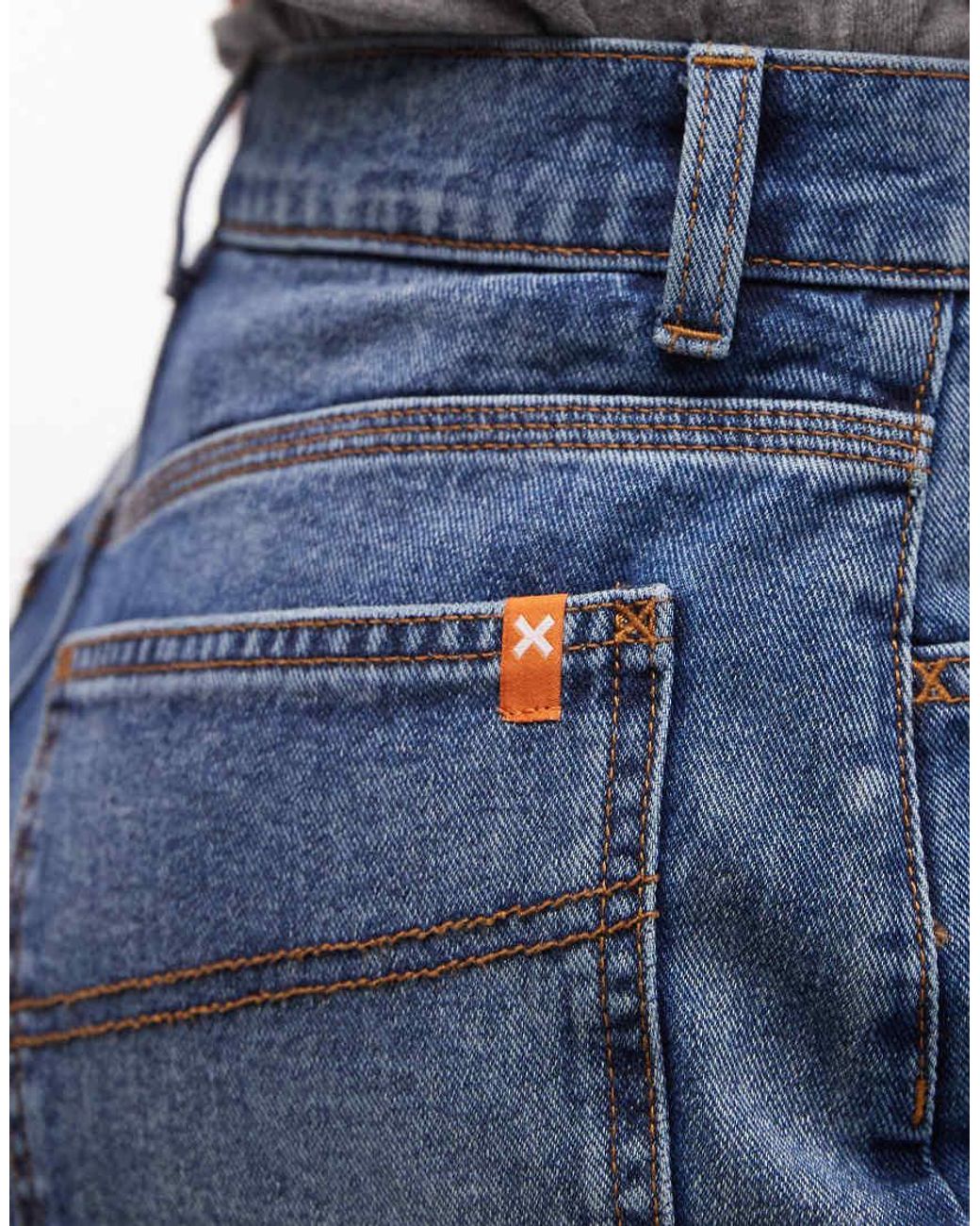 Collusion Blue Mom Denim Shorts