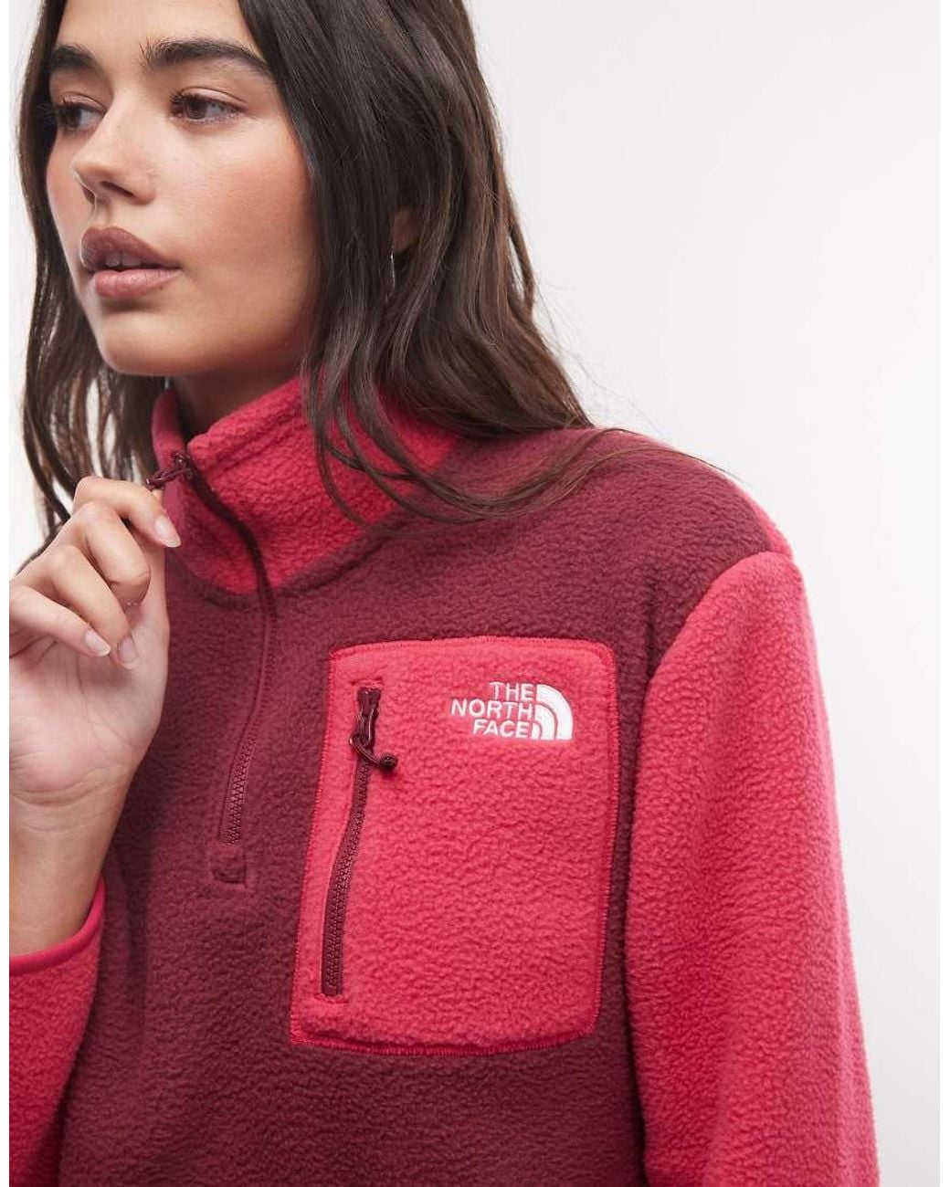 The North Face Red Yumiori 1/4 Zip