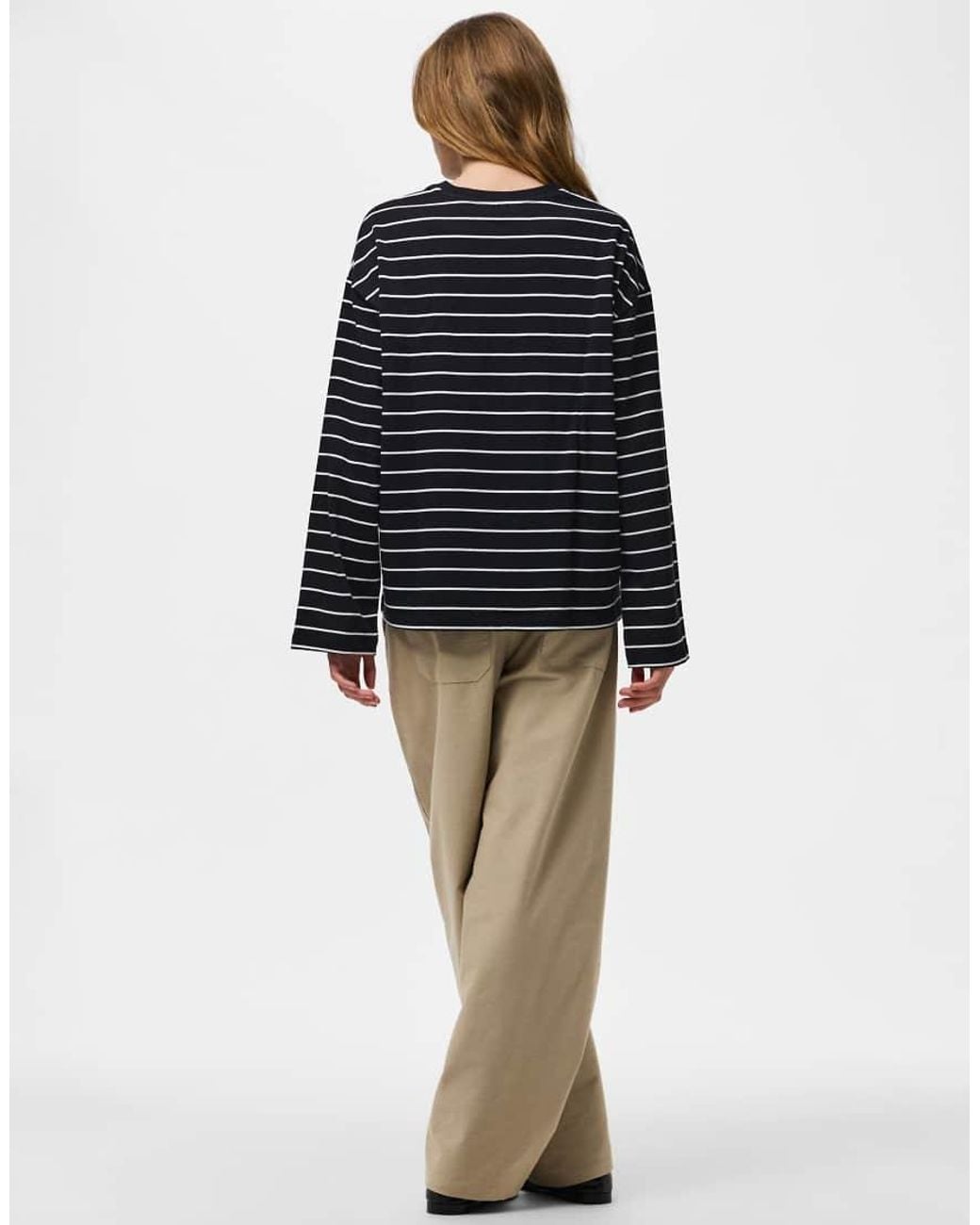 Pieces Blue Long Sleeved Top