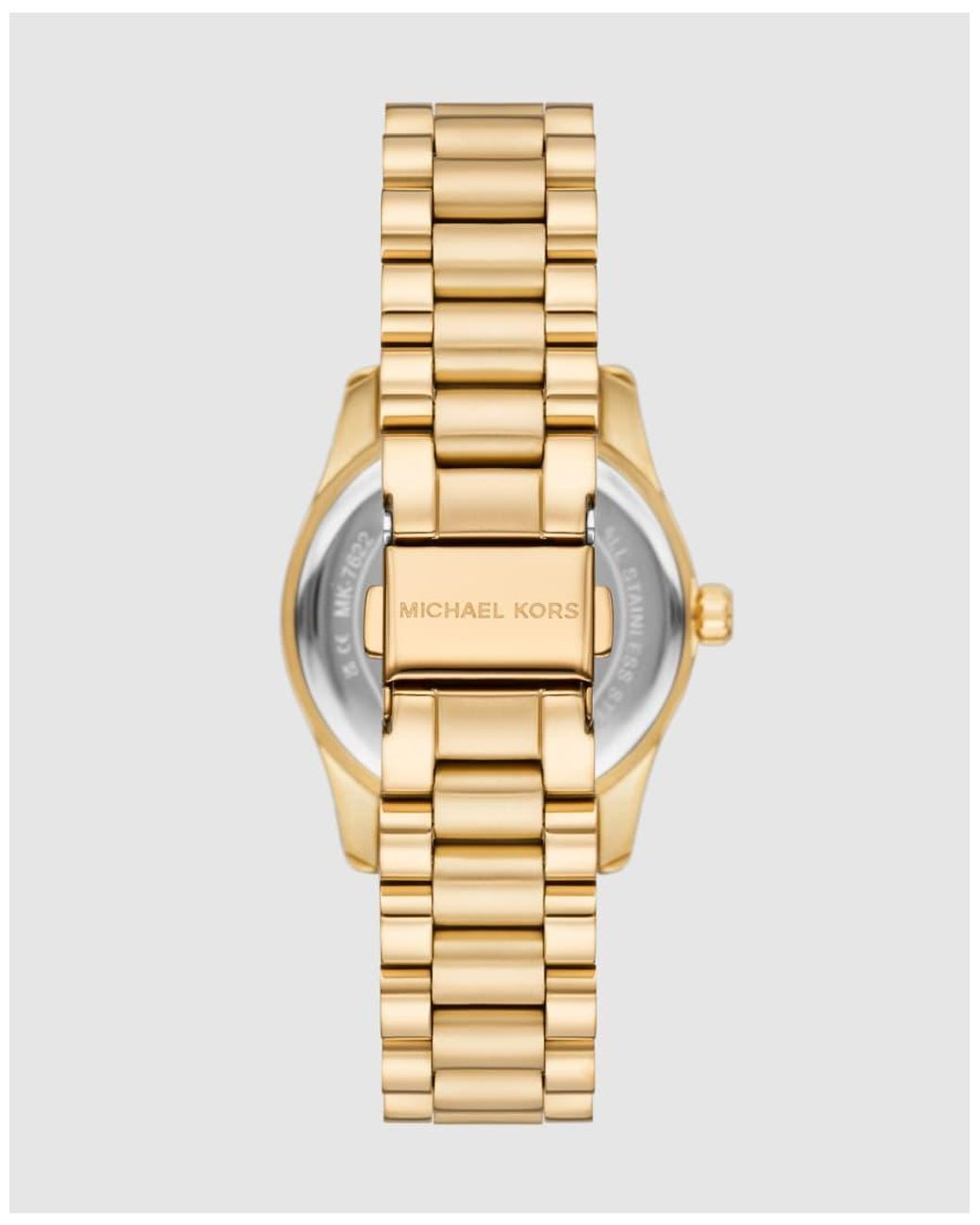Michael Kors Metallic Lexington Three-Hand-Tone Stainless Steel Watch