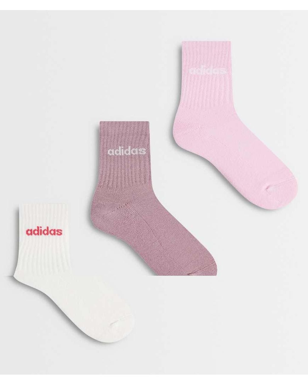 Adidas Originals Pink Adidas Training Crew Socks