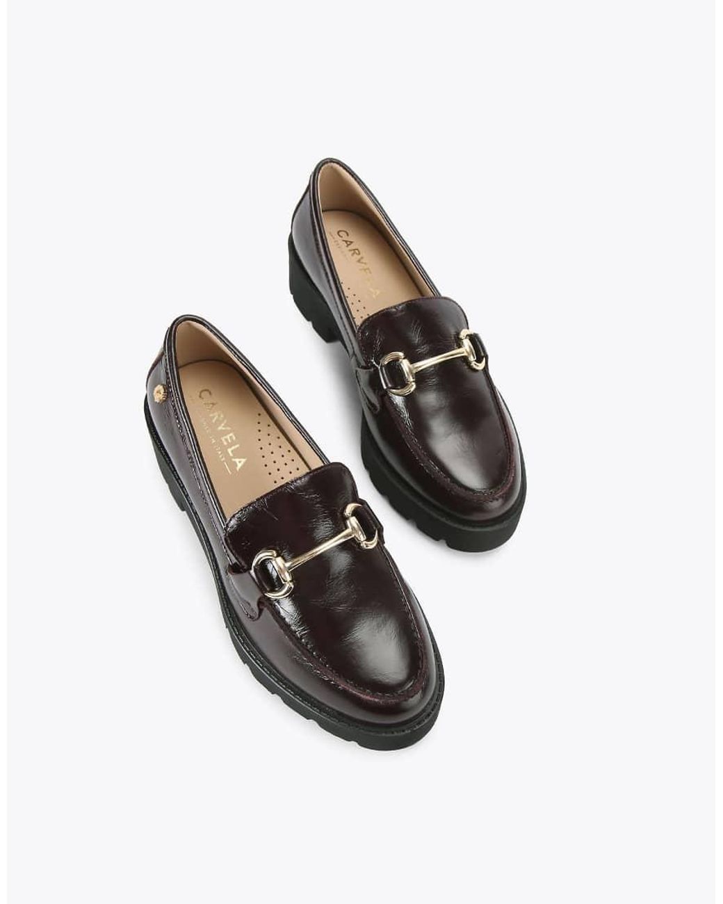 Carvela Kurt Geiger Black Snap Chunky Flat Shoes
