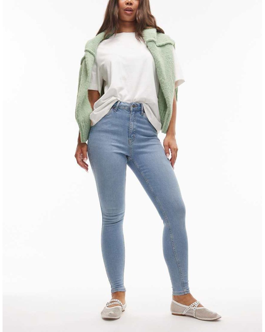 Topshop Hourglass Blue Jamie High Skinny Jean