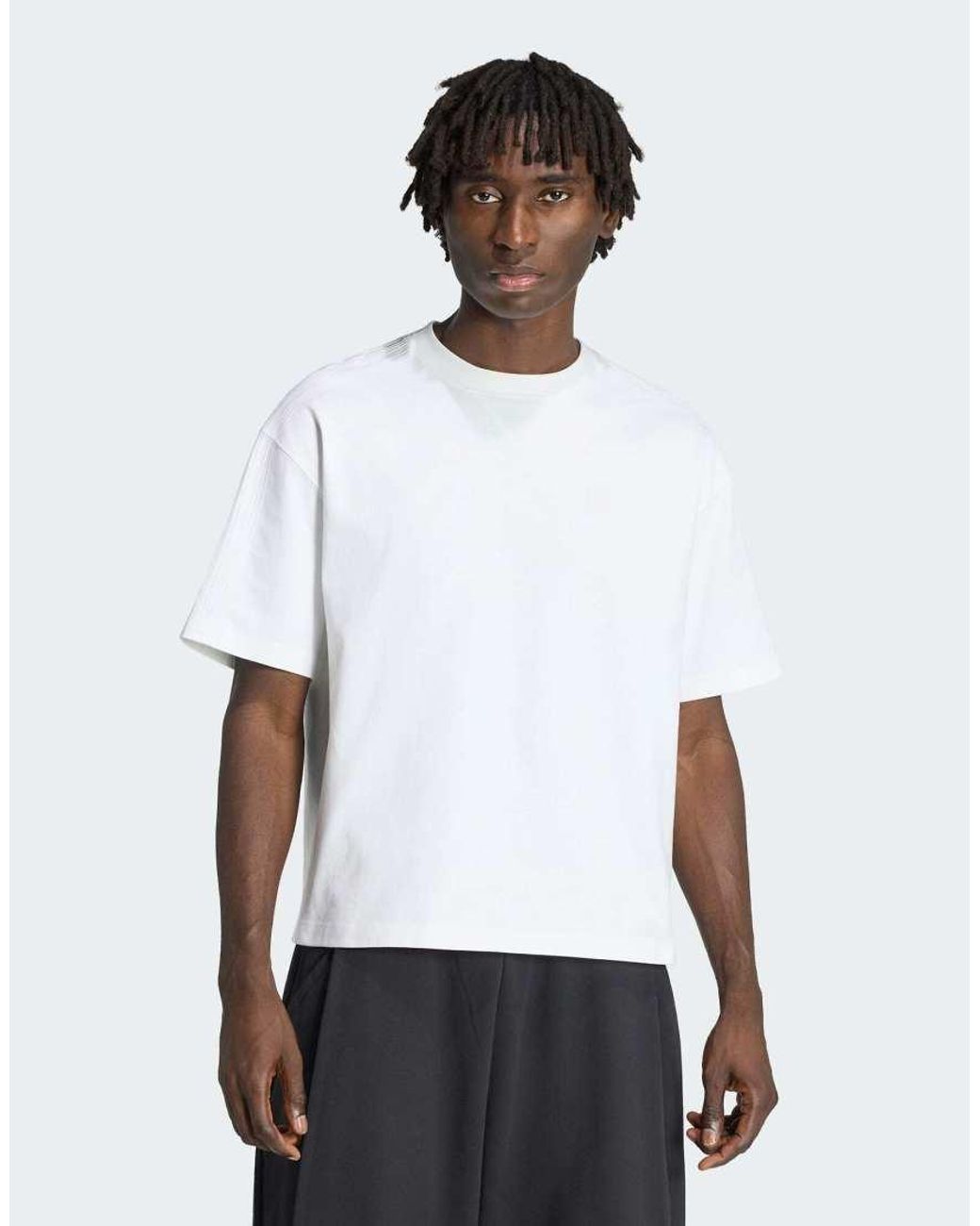 Adidas Originals White Premium Essentials T-shirt for men