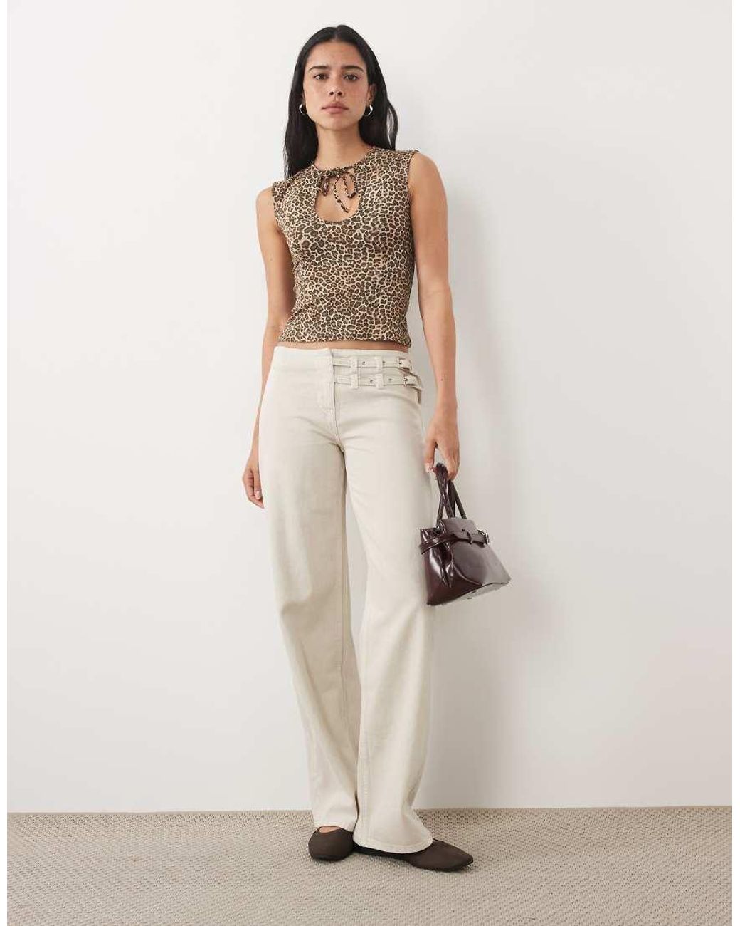 Motel Multicolor Ernesta Keyhole Top