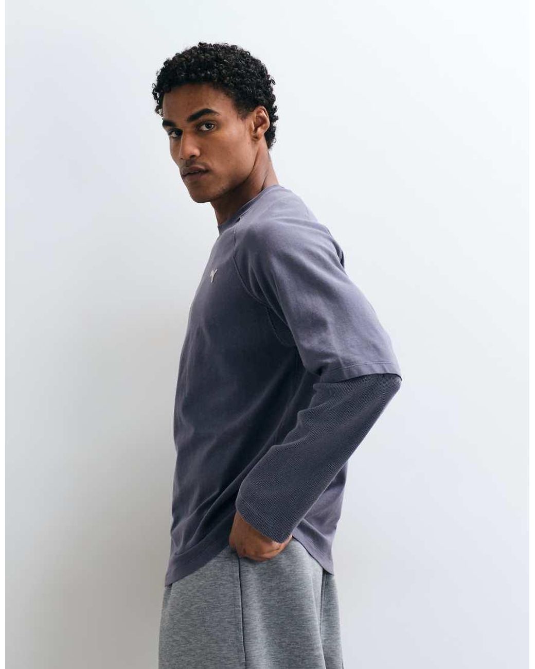 PUMA Blue Select Essentials Double Layer Tee for men