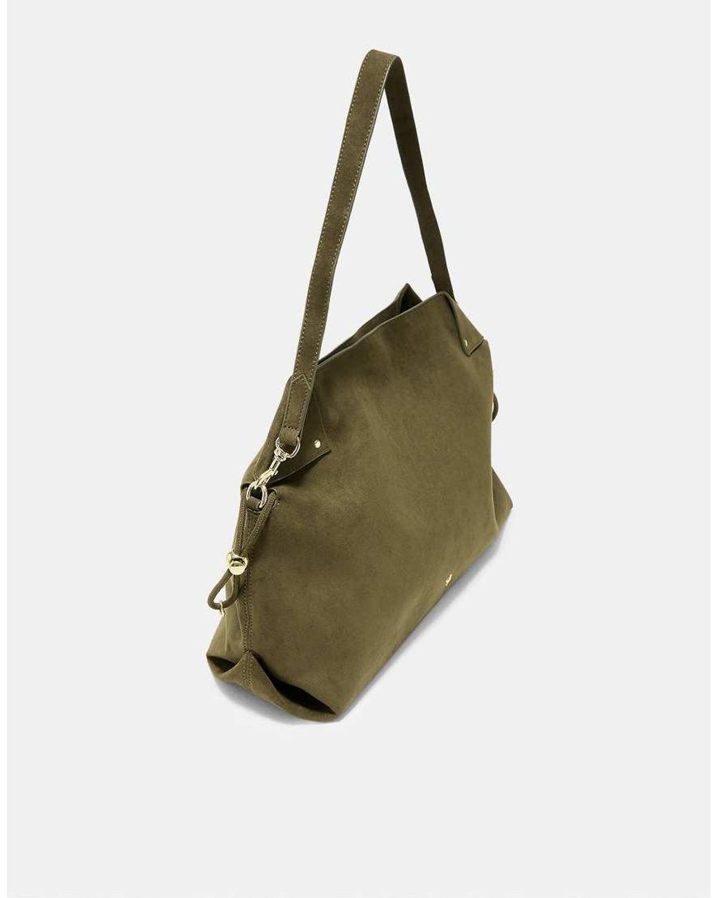 Stradivarius Green Ruched Shoulder Bag